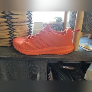 Women's Orange Athletic Sneakers - Unbranded